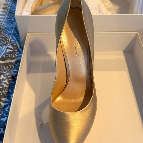 Casadei Satin Platform Heels NIB - Picture 4 of 10